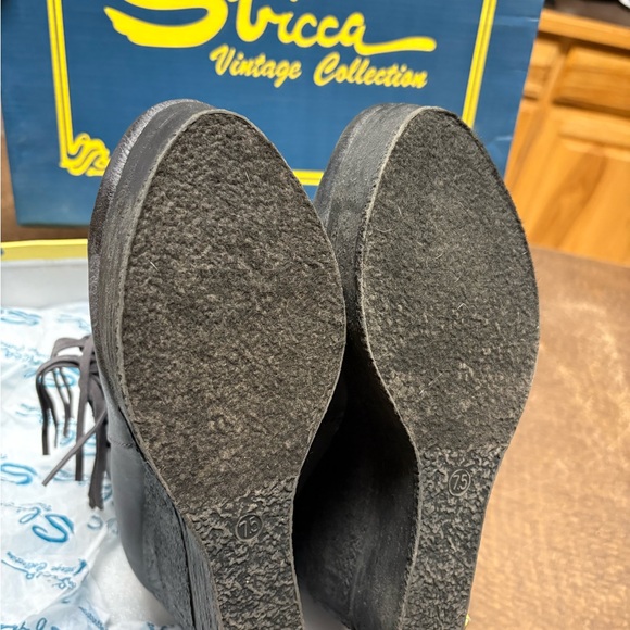 Sbicca Black Fringe Wedge Boots - Picture 7 of 9